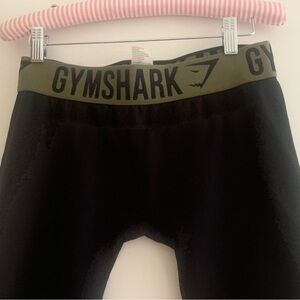 Gymshark Olive and Black Logo Leggings